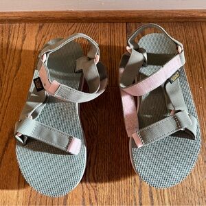 Teva Olive and Blush Sandals